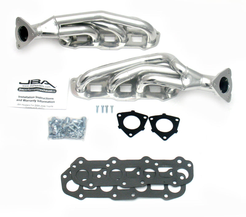 JBA 05-07 Toyota 4.7L V8 1-1/2in Primary Silver Ctd Cat4Ward Header-Headers & Manifolds-Grocery Getter Performance
