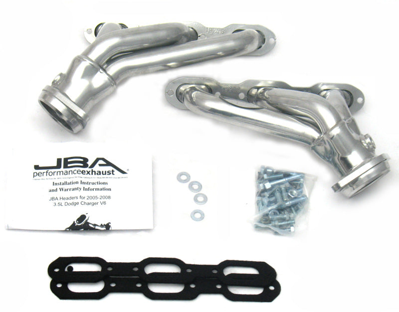 JBA 05-10 Chrysler 3.5L V6 1-5/8in Primary Silver Ctd Cat4Ward Header-Headers & Manifolds-Grocery Getter Performance