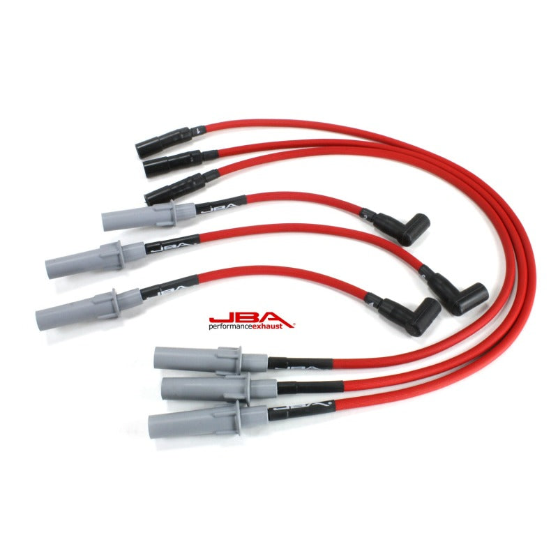 JBA 07-11 Jeep 3.8L Ignition Wires High Temp 6 Lead Set (Use w/1528S)-Spark Plug Wire Sets-Grocery Getter Performance