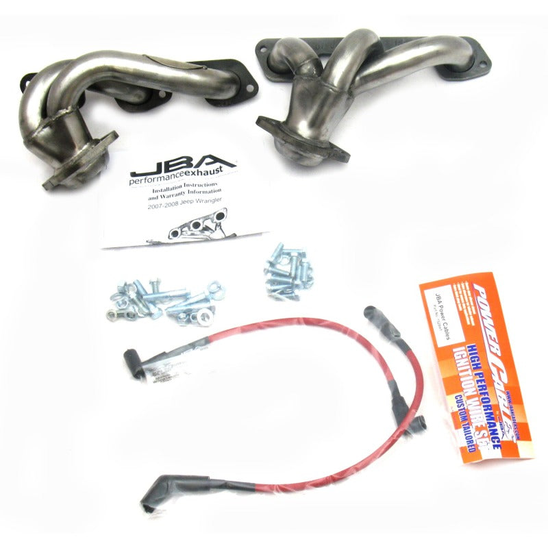JBA 07-11 Jeep 3.8L V6 1-1/2in Primary Raw 409SS Cat4Ward Header-Headers & Manifolds-Grocery Getter Performance