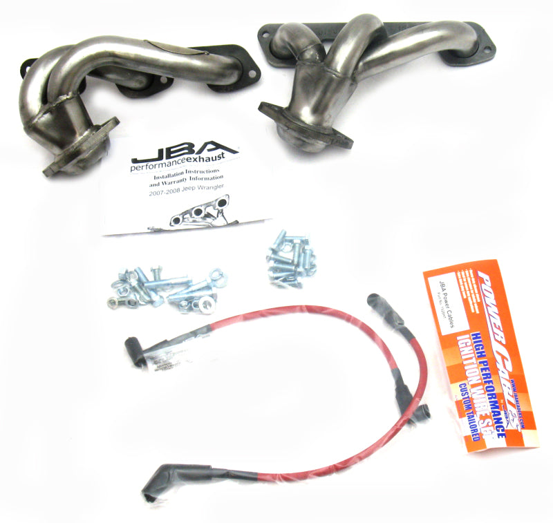 JBA 07-11 Jeep 3.8L V6 1-1/2in Primary Raw 409SS Cat4Ward Header-Headers & Manifolds-Grocery Getter Performance