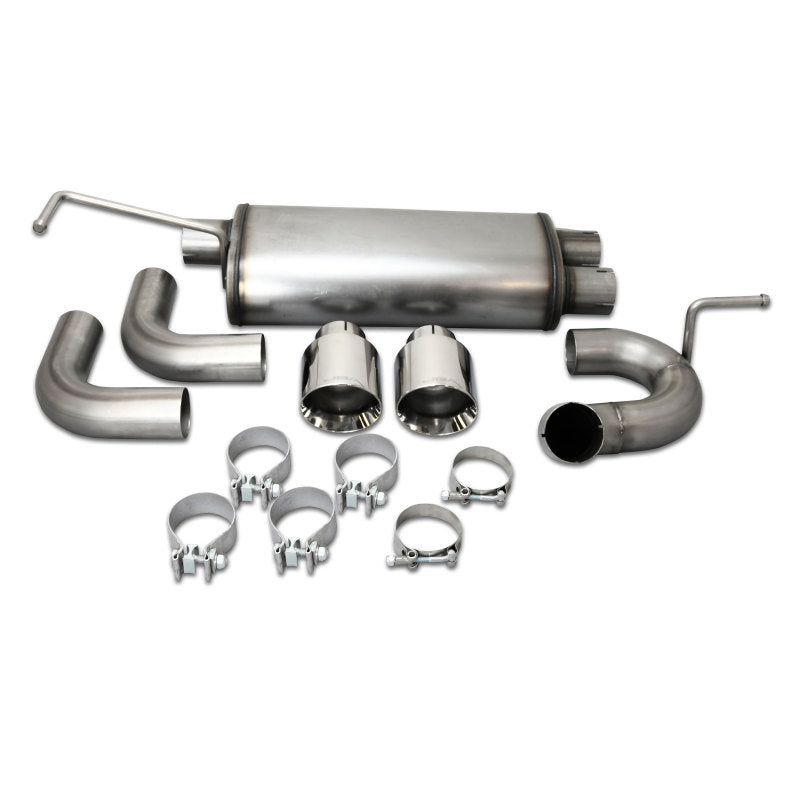 JBA 07-18 Jeep Wrangler JK 3.8L/3.6L 304SS Dual Rear Exit Axle Back Exhaust-Axle Back-Grocery Getter Performance