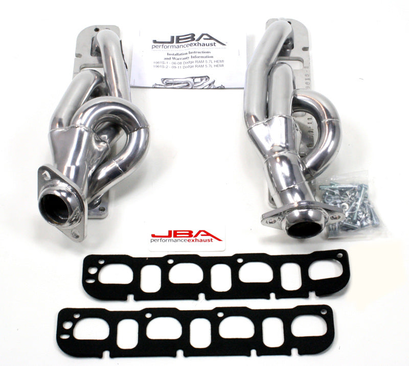 JBA 09-19 RAM 5.7L HEMI 1-5/8in Primary Silver Ctd Cat4Ward Header-Headers & Manifolds-Grocery Getter Performance