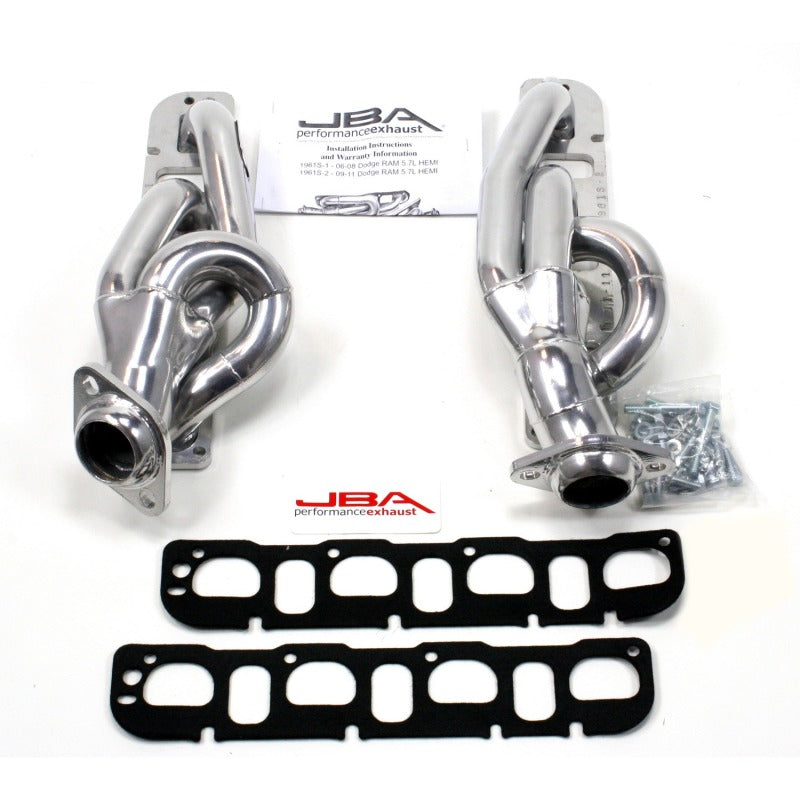 JBA 09-19 RAM 5.7L HEMI 1-5/8in Primary Silver Ctd Cat4Ward Header-Headers & Manifolds-Grocery Getter Performance