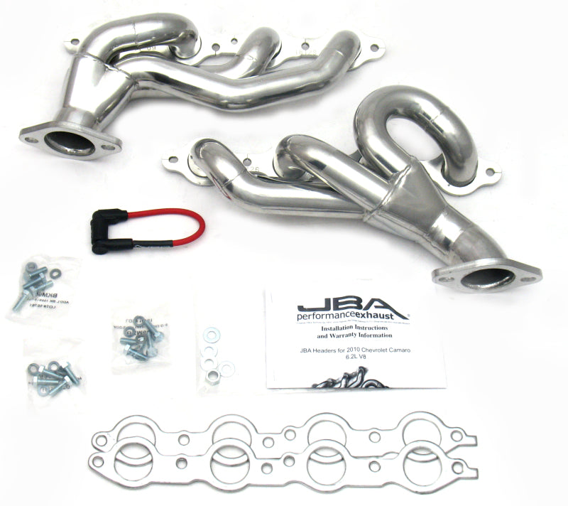 JBA 14-17 Chevy SS 6.2L LS 1-3/4in Primary Silver Ctd Cat4Ward Header-Headers & Manifolds-Grocery Getter Performance