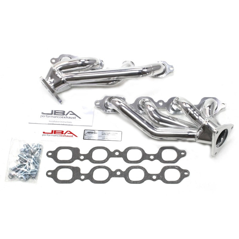 JBA 14-19 GM Truck 5.3L/6.2L DFI 1-5/8in Primary Silver Ctd Cat4Ward Header-Headers & Manifolds-Grocery Getter Performance
