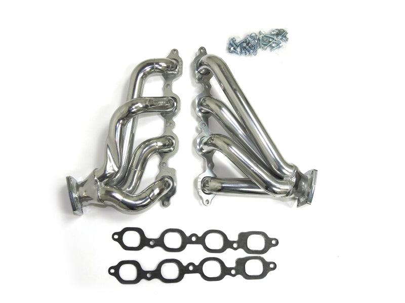 JBA 16-20 Chevrolet Camaro 6.2L LT 1-3/4in Primary Silver Ctd Cat4Ward Header (2016 Carb Exempt)-Headers & Manifolds-Grocery Getter Performance