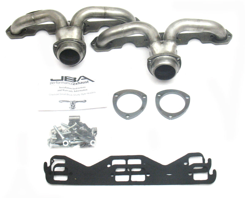 JBA 57-74 Chevrolet Corvette 265-400 SBC 1-5/8in Primary Raw 409 Tight Tuck Header-Headers & Manifolds-Grocery Getter Performance