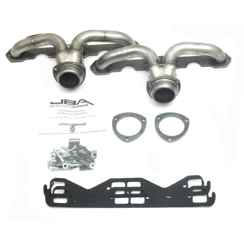 JBA 57-74 Chevrolet Corvette 265-400 SBC 1-5/8in Primary Raw 409 Tight Tuck Header-Headers & Manifolds-Grocery Getter Performance