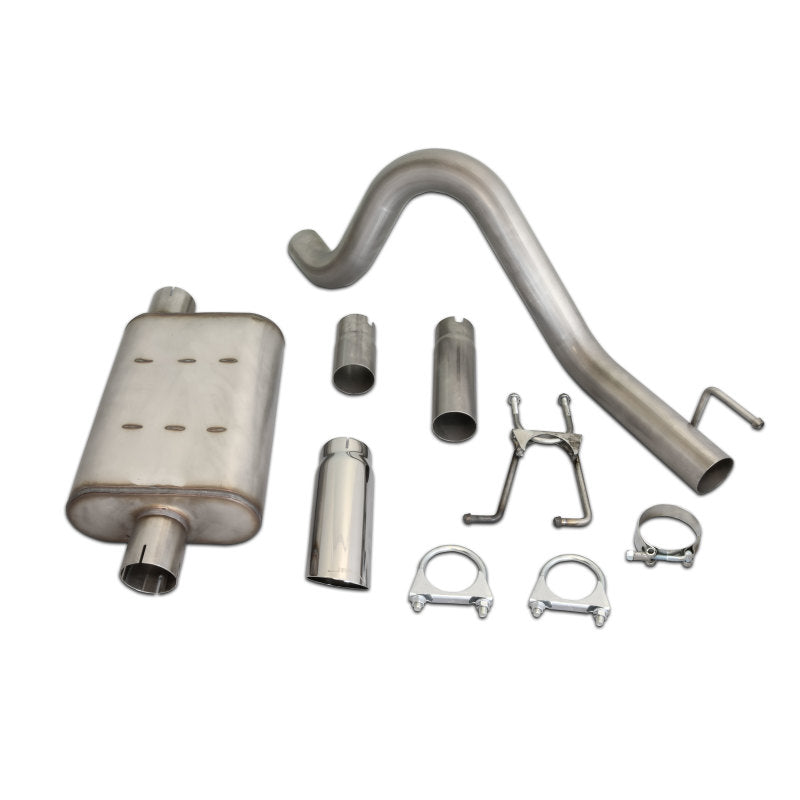 JBA 87-96 Jeep Wrangler YJ 2.5L/4.0L/4.2L 304SS Single Rear Exit Cat-Back Exhaust-Catback-Grocery Getter Performance