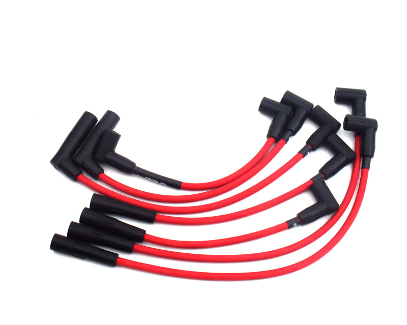 JBA 91-00 Jeep 4.0L Ignition Wires - Red-Spark Plug Wire Sets-Grocery Getter Performance