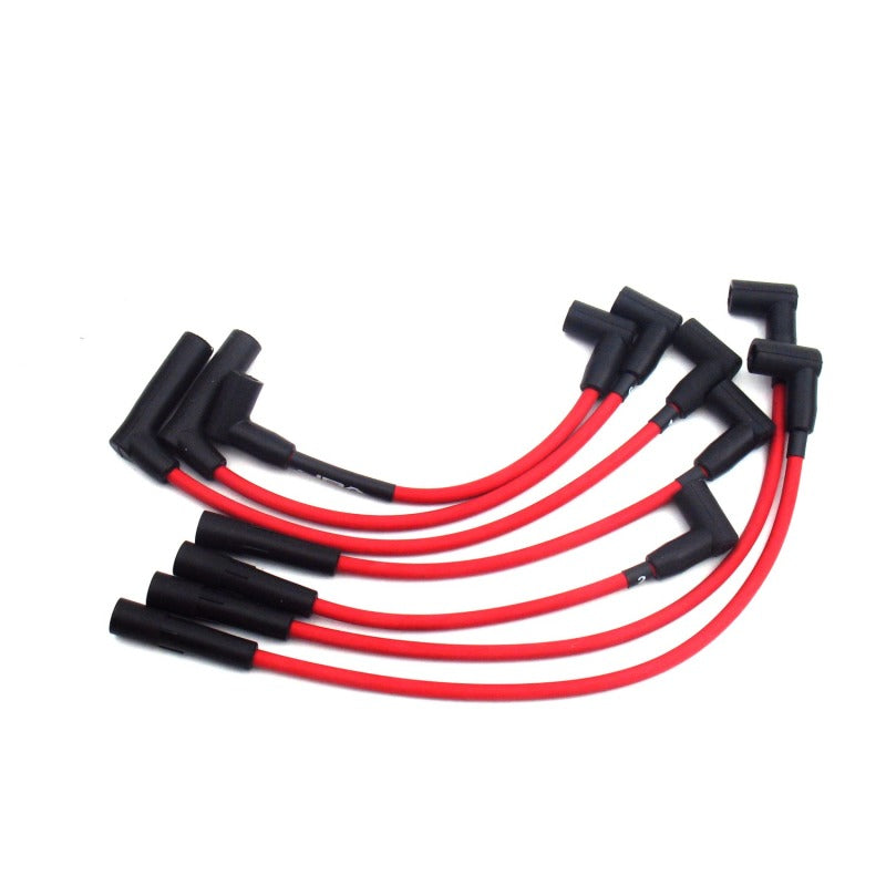 JBA 91-00 Jeep 4.0L Ignition Wires - Red-Spark Plug Wire Sets-Grocery Getter Performance