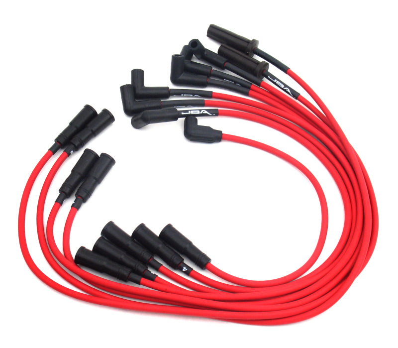 JBA 92-96 Chevrolet Corvette 5.7L LT1 Ignition Wires - Red-Spark Plug Wire Sets-Grocery Getter Performance