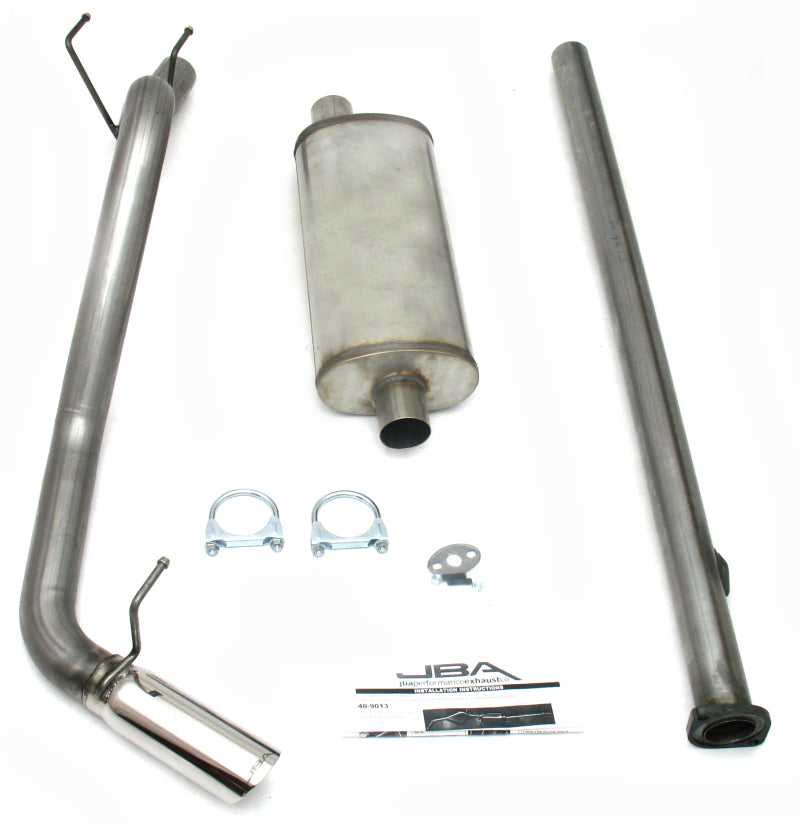 JBA 95-99 Toyota Tacoma Pre Runner 3.4L 409SS Pass Side Single Exit Cat-Back Exhaust-Catback-Grocery Getter Performance