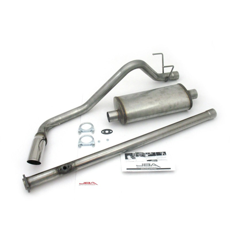JBA 95-99 Toyota Tacoma (Xtra Cab) 2.4L/2.7L 409SS Pass Side Single Exit Cat-Back Exhaust-Catback-Grocery Getter Performance
