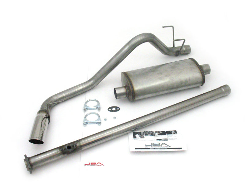 JBA 95-99 Toyota Tacoma (Xtra Cab) 2.4L/2.7L 409SS Pass Side Single Exit Cat-Back Exhaust-Catback-Grocery Getter Performance