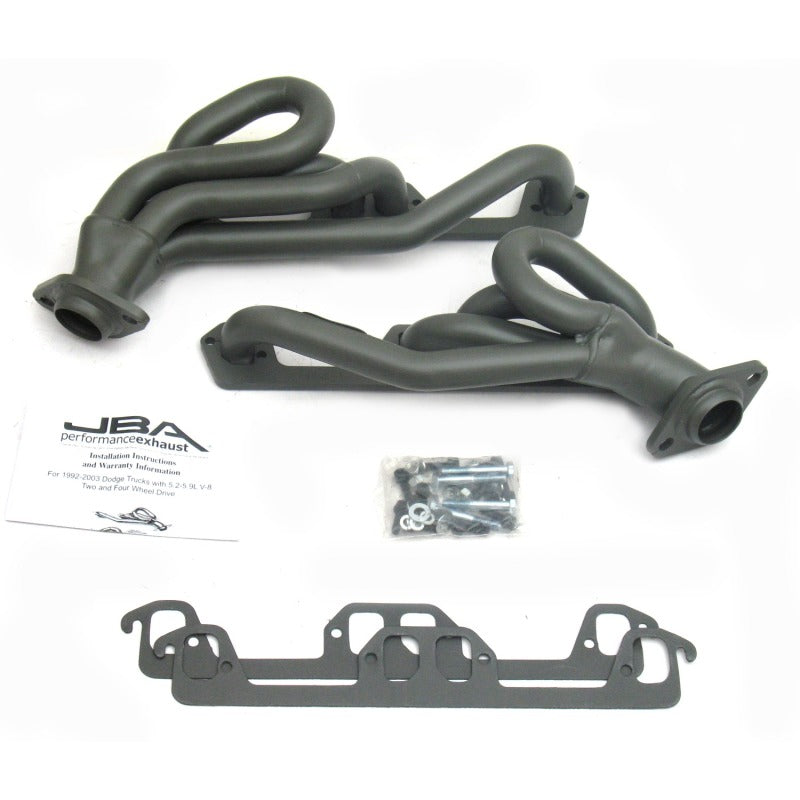 JBA 96-03 Dodge Truck 5.2L/5.9L Magnum 1-1/2in Primary Ti Ctd Cat4Ward Header-Headers & Manifolds-Grocery Getter Performance