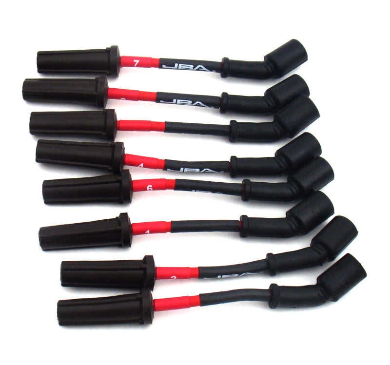 JBA 98-09 GM 5.7L LS1 Ignition Wires - Red-Spark Plug Wire Sets-Grocery Getter Performance
