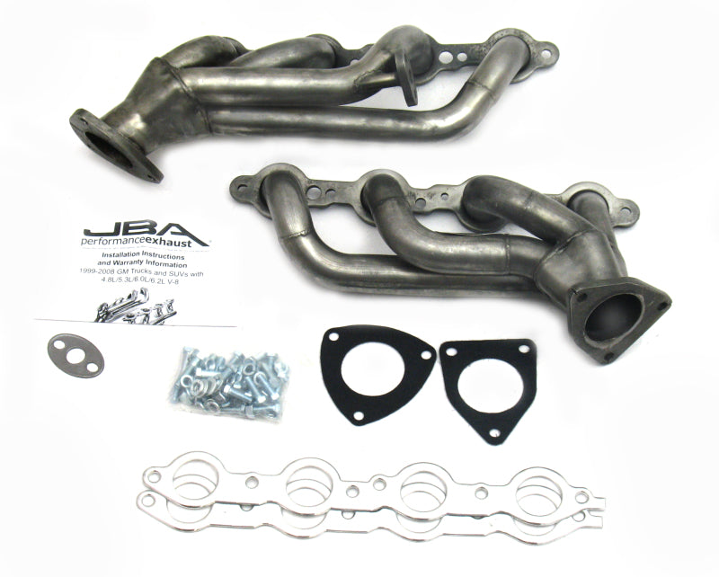 JBA 99-02 GM Truck 6.0L LS w/o A.I.R. w/EGR 1-5/8in Primary Raw 409SS Cat4Ward Header-Headers & Manifolds-Grocery Getter Performance