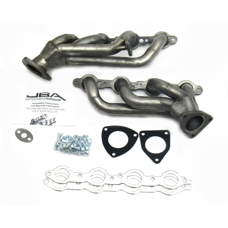 JBA 99-02 GM Truck 6.0L LS w/o A.I.R. w/EGR 1-5/8in Primary Raw 409SS Cat4Ward Header-Headers & Manifolds-Grocery Getter Performance