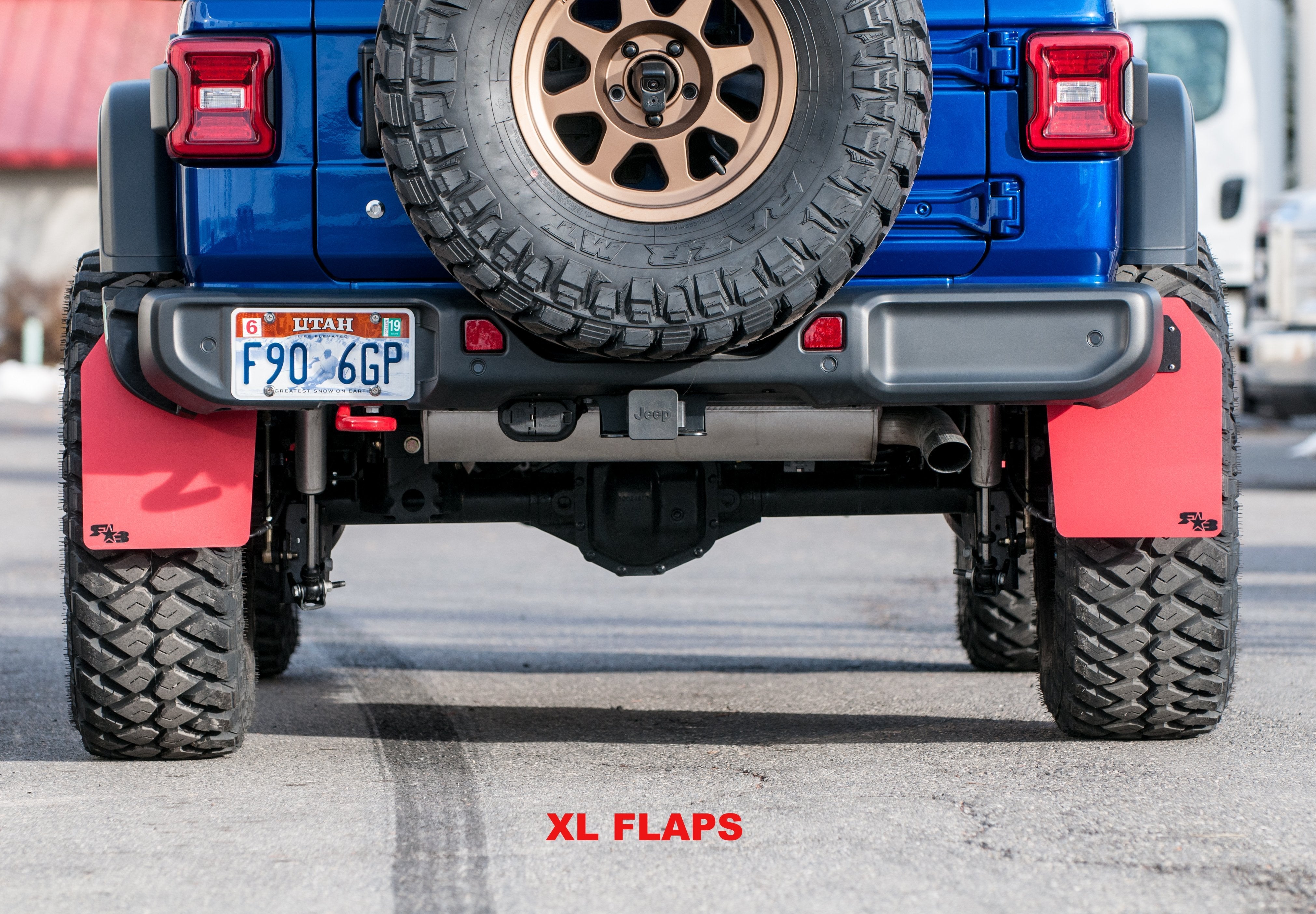 Jeep Wrangler (JL, JLU) 2018+ Quick Release Mud Flaps - HALF KIT