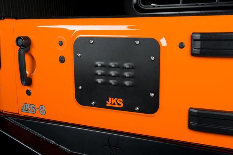 JKS Manufacturing 07-16 Jeep Wrangler JK Tailgate Vent Cover-Tailgate Accessories-Grocery Getter Performance