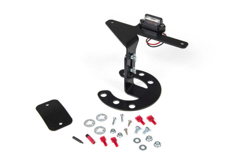 JKS Manufacturing Jeep JK/TJ/YJ Spare Tire License Plate Mount-License Plate Relocation-Grocery Getter Performance