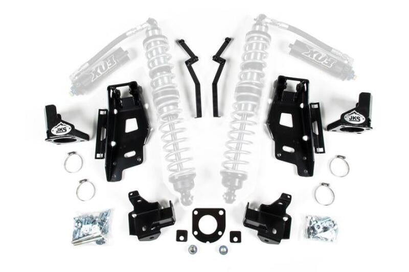 JKS Manufacturing Jeep Wrangler JK Coilover Mounting Kit - Front-Brackets-Grocery Getter Performance