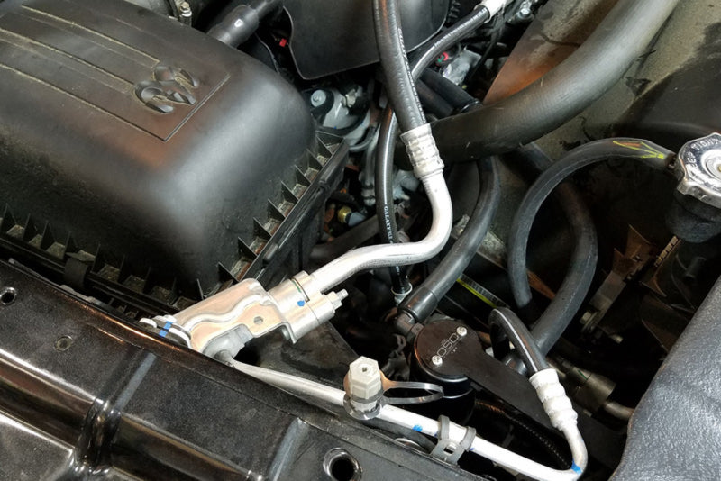 J&L 09-18 Ram 1500 5.7L Passenger Side Oil Separator 3.0 - Black Anodized-Oil Separators-Grocery Getter Performance