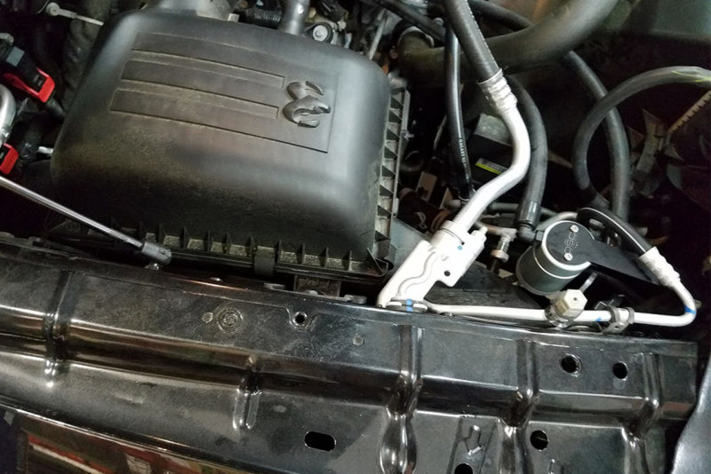 J&L 09-18 Ram 1500 5.7L Passenger Side Oil Separator 3.0 - Clear Anodized-Oil Separators-Grocery Getter Performance
