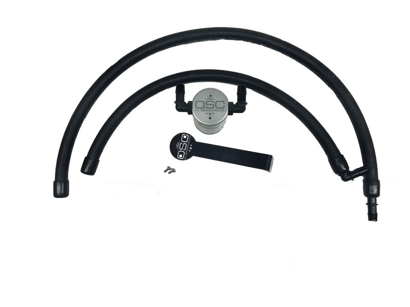 J&L 09-18 Ram 1500 5.7L Passenger Side Oil Separator 3.0 - Clear Anodized-Oil Separators-Grocery Getter Performance