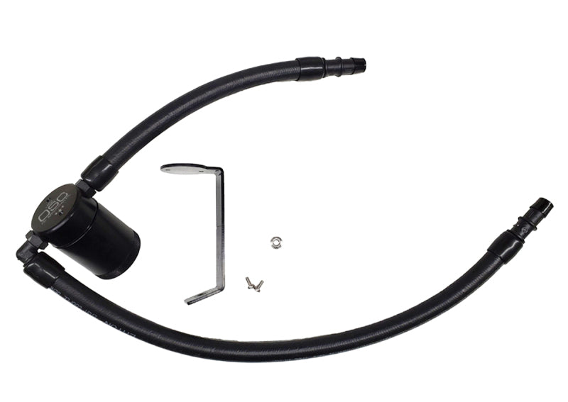 J&L 11-23 3.6L V6 Dodge Charger/Challenger/Chrysler 300C Oil Separator 3.0 - Black Anodized-Oil Separators-Grocery Getter Performance