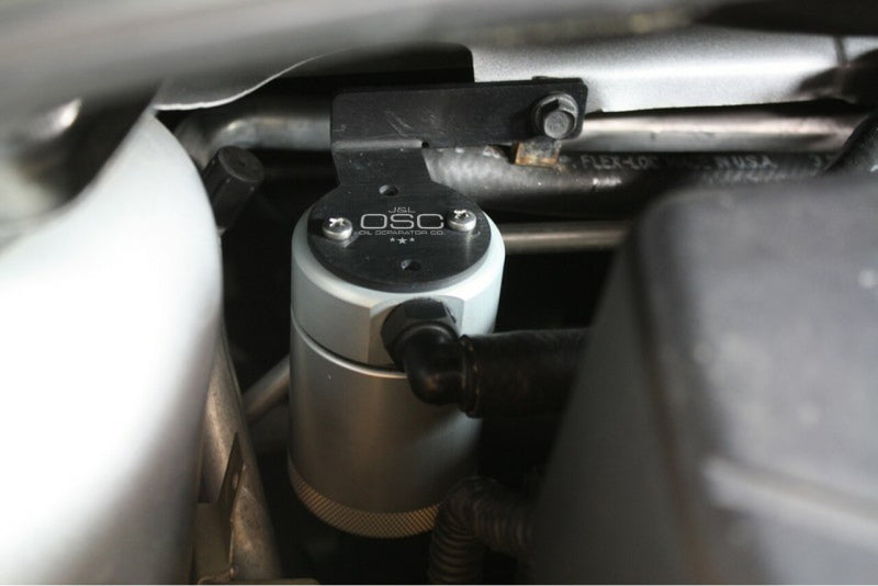 J&L 13-14 Ford Focus ST Rear Oil Separator 3.0 - Clear Anodized-Oil Separators-Grocery Getter Performance