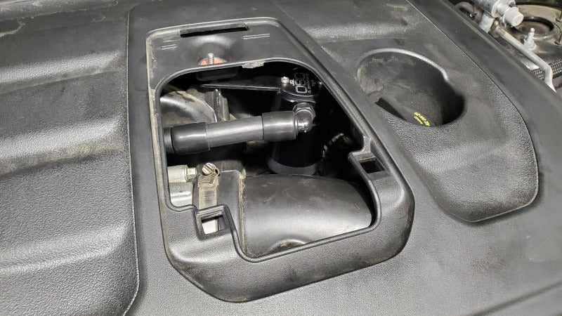 J&L 16-25 Dodge Durango / Jeep Grand Cherokee 3.6L Oil Separator 3.0 Passenger Side - Black Anod-Oil Separators-Grocery Getter Performance