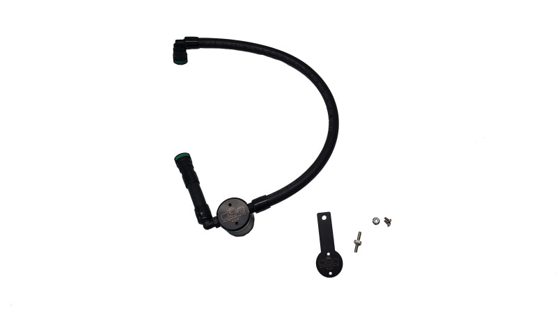 J&L 16-25 Dodge Durango / Jeep Grand Cherokee 3.6L Oil Separator 3.0 Passenger Side - Black Anod-Oil Separators-Grocery Getter Performance