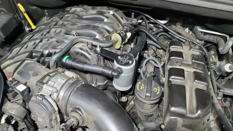 J&L 16-25 Dodge Durango / Jeep Grand Cherokee 3.6L Oil Separator 3.0 Passenger Side - Clear Anod-Oil Separators-Grocery Getter Performance
