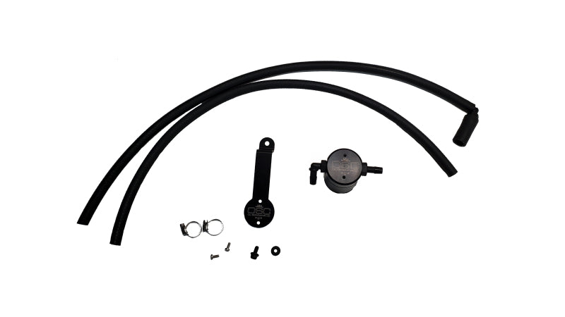 J&L 18-24 Toyota Camry 3.5L V6 Oil Separator 3.0 Passenger Side - Black Anodized-Oil Separators-Grocery Getter Performance