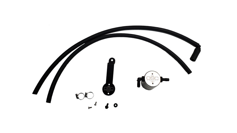 J&L 18-24 Toyota Camry 3.5L V6 Oil Separator 3.0 Passenger Side - Clear Anodized-Oil Separators-Grocery Getter Performance