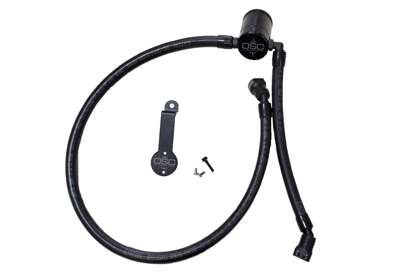 J&L 18-25 Jeep Wrangler JL 3.6L Driver Side Oil Separator 3.0 - Black Anodized-Oil Separators-Grocery Getter Performance