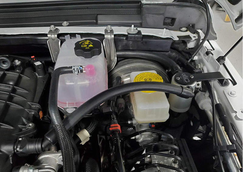 J&L 18-25 Jeep Wrangler JL 3.6L Driver Side Oil Separator 3.0 - Clear Anodized-Oil Separators-Grocery Getter Performance