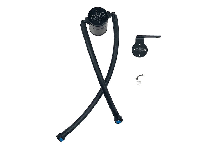J&L 19-26 Chevrolet Silverado/GMC Sierra 1500 5.3L V8 Driver Side Oil Separator 3.0 - Black Anod-Oil Separators-Grocery Getter Performance