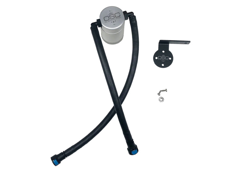 J&L 19-26 Chevrolet Silverado/GMC Sierra 1500 5.3L V8 Driver Side Oil Separator 3.0 - Clear Anod-Oil Separators-Grocery Getter Performance