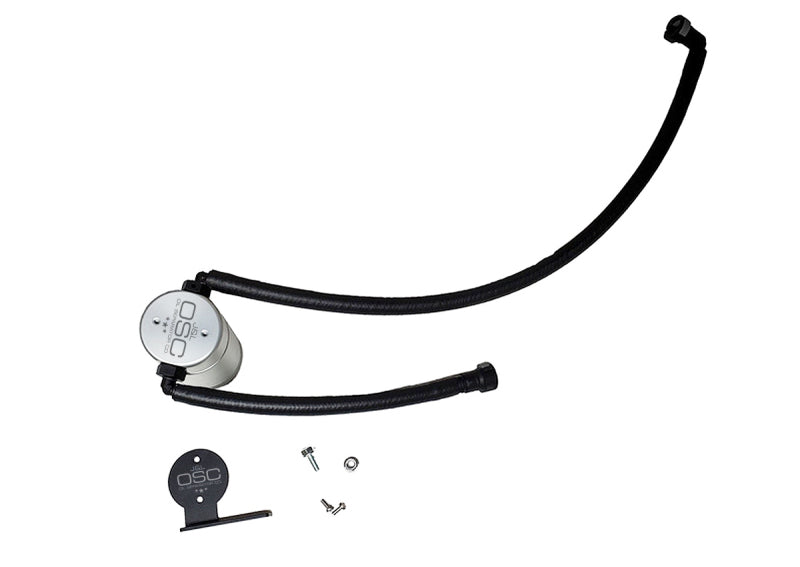 J&L 20-25 Chevrolet Corvette 6.2L LT2 Targa Top Passenger Side Oil Separator 3.0 - Clear Anodize-Oil Separators-Grocery Getter Performance