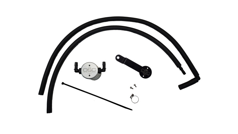 J&L 20-25 Hyundai Palisade / Kia Telluride 3.8L Oil Separator 3.0 Passenger Side - Clear Anodize-Oil Separators-Grocery Getter Performance