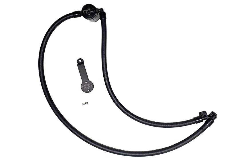 J&L 20-25 Jeep Wrangler 2.0L Driver Side Oil Separator 3.0 - Black Anodized-Oil Separators-Grocery Getter Performance