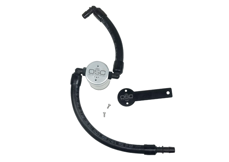 J&L 2019-2024 Dodge Ram 1500 5.7L Oil Separator 3.0 Passenger Side - Clear Anodized-Oil Separators-Grocery Getter Performance