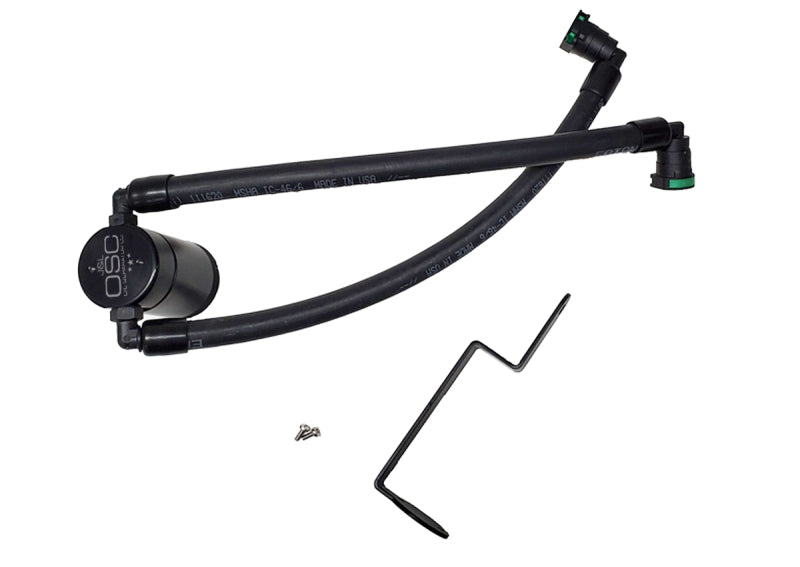 J&L 2021-2024 Ford Bronco 1.5L EcoBoost Passenger Side Oil Separator 3.0 - Black Anodized-Oil Separators-Grocery Getter Performance