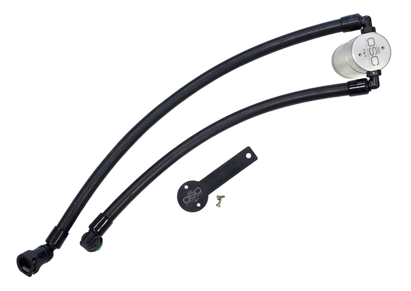 J&L 2021-2024 Ram TRX 6.2L Supercharged Passenger Side Oil Separator 3.0 - Clear Anodized-Oil Separators-Grocery Getter Performance
