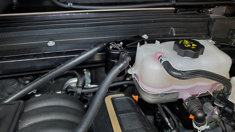 J&L 2021-2025 Jeep Wrangler 392 Oil Separator 3.0 Passenger Side - Black Anodized-Oil Separators-Grocery Getter Performance