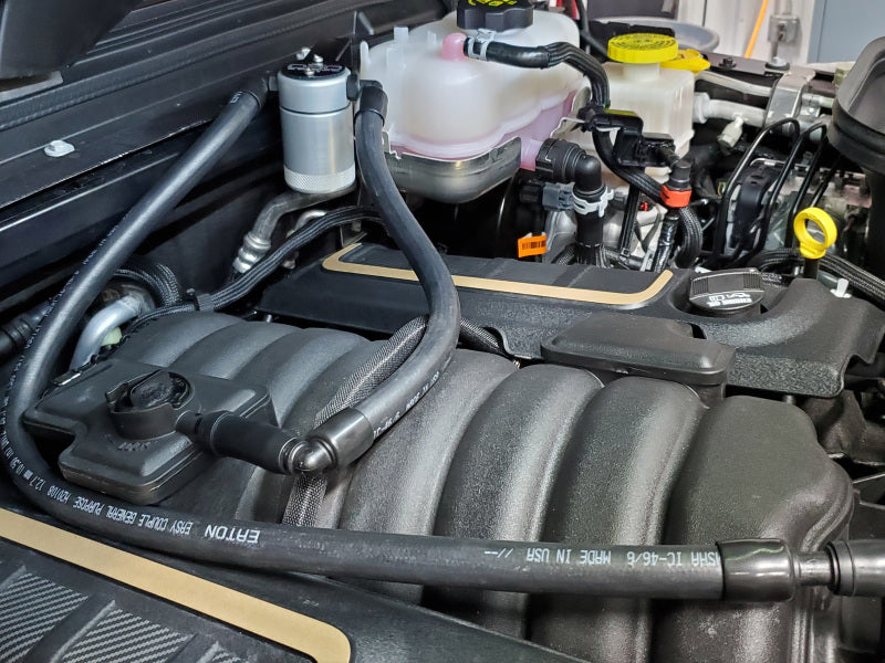J&L 2021-2025 Jeep Wrangler 392 Oil Separator 3.0 Passenger Side - Clear Anodized-Oil Separators-Grocery Getter Performance